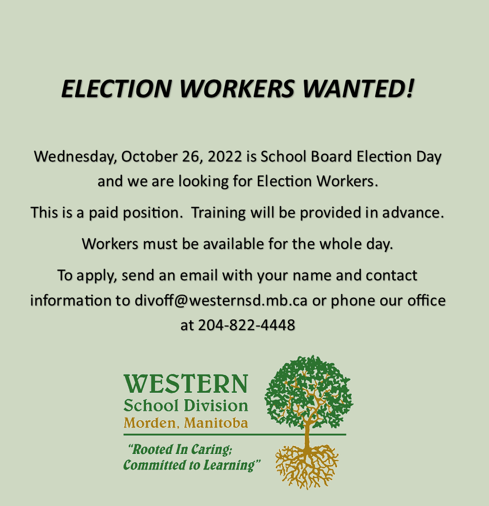 Looking for School Board Election Workers